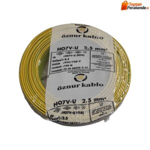 Öznur Nya Kablo 2,5 mm² Sarıyeşil ( H07v-U )